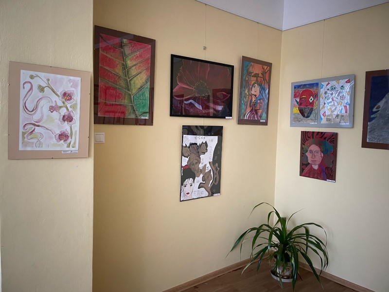 Výstava žiakov výtvarného odboru