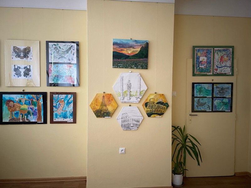 Výstava žiakov výtvarného odboru